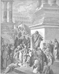 Jonás predica a los ninivitas